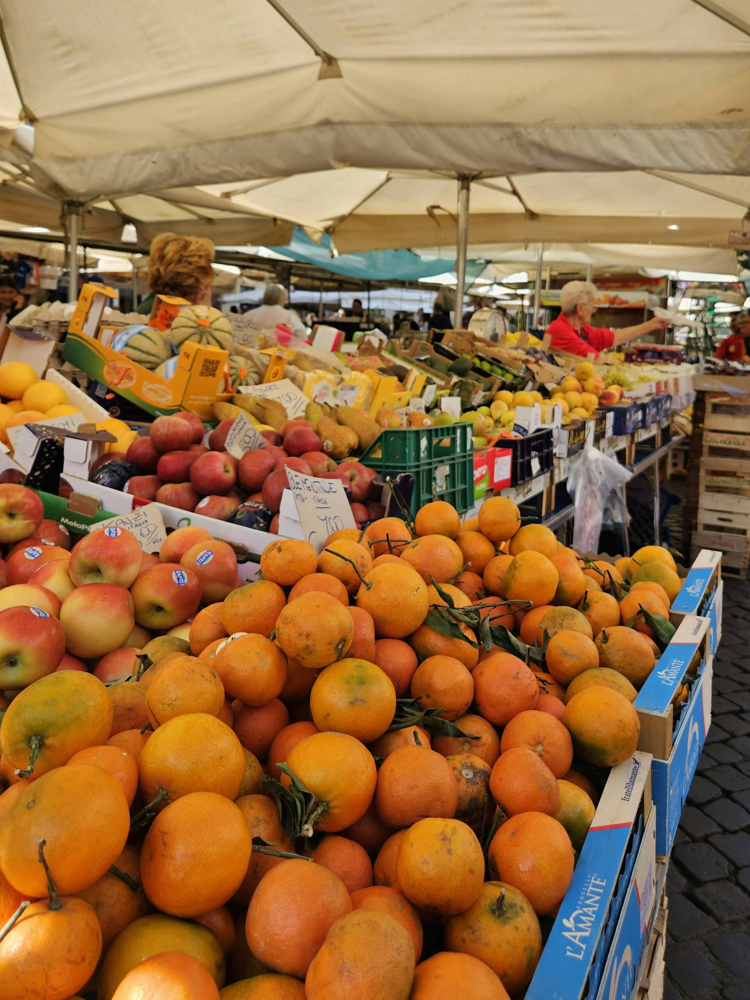 Campo de' Fiori, vibrant and bustling